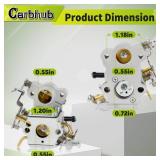 Carbhub Carburetor Kit Fit for Poulan Pro P3314 P3416 P3816 P4018 PP3416 PP3516 P4018 PP4218 SM4218AV SM4218AVX SM4518AVX Replace 358.35083 358.35099 358.35161 358.351701 358.351901 Chainsaw MISSING P