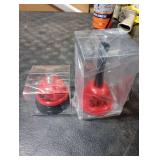 Huqqi 2 Pack Hand Bell Service Bell Bar Counter Top Service Call Bell Ring Reception, Novelty Funny Romantic Toy for Home Ornament Single Party Bells (Red)