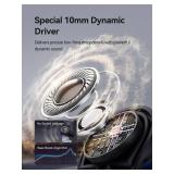 1MORE Ear Clip S12, Clip-On Earbuds, Lightweight Comfort, Snug Fit, Bluetooth 5.4 Open-Ear Headphones, Powerful Sound, Clear Calls, IPX5 Water Resistance, Long Playtime, Touch Control Black