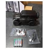 RACENT 1/24 RC Crawler 4WD Off Road All Terrain RC Monster Truck Rock Climbing with led Light Waterproof Hobby Grade Toys with 2 Batteries for Adults (Black)