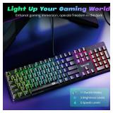 Redragon Mechanical Gaming Keyboard Wired, 11 Programmable Backlit Modes, Hot-Swappable Red Switch, Anti-Ghosting, Double-Shot PBT Keycaps, Light Up Keyboard for PC Mac