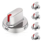 Upgraded 5pcs DG64-00472A / DG64-00347A Stove knobs Compatible with Samsung Gas Range Knobs DG64-00473A,DG64-00347B Stove knob, Replaces FX710bgs, NX58F5500SS, FX510BGS, FX510BGS, NX58F5300SS
