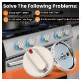 Upgraded 5pcs DG64-00472A / DG64-00347A Stove knobs Compatible with Samsung Gas Range Knobs DG64-00473A,DG64-00347B Stove knob, Replaces FX710bgs, NX58F5500SS, FX510BGS, FX510BGS, NX58F5300SS