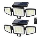 Solar Motion Sensor Security Lights - 2 Pack