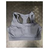 RUNNING GIRL Sports Bras for Women High Support,Molded Cup High Impact Sports Bra Racerback Workout Yoga Running Bra(WX3052 Deep Grey,M)