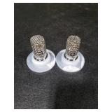 Sink Stopper Hair Catcher,(2PCS) Pop-up Sink Drain Strainer with Removable Stainless Steel Strainer Basket Hair Catcher, Bathroom Sink Strainer for Bathroom Sink Stopper Replacement