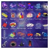Magic Tricks Kit, 30 in 1 Magic Tricks Set for Kids Age 6 7 8 9 10 11 12, Magician Costume for Pretend Play & Step-by-Step Video Instruction for Beginners, Christmas Halloween Birthday Gifts for Kids