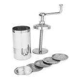 YAD Stainless Steel Sancha Sev Chakli Gathiya Sevaiya Maker Snacks Maker Nimkin Meker Noodles Meker Machine Sevanazhi Silver