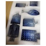 Glass Bud Vase Set of 30, Small Flower Vases, Glass Vases for Centerpieces, Vintage Home Table Decorations Bud Vases (30 Pcs, Blue)