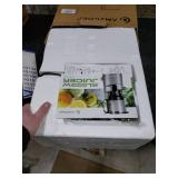 AMZCHEF Juicer Machines, 5.8 Extra Self-Feeding Cold Press Juicer for Whole Vegetable & Fruit, Juice Extractor Machine with Large Auger & Triple Strainers, Easy to Clean, High Juice Yield, Black