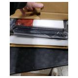 Furologee Geometric Bookshelf 5 Tier Bookcase, Industrial S-Shaped Display Storage Shelf for Small Space, Tall Metal Wood Decorative Standing Shelves for Bedroom, Living Room, Office, Black Oak