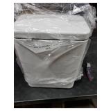 Cesun Bathroom Trash Can with Lid, 2.6 Gallon Small Bathroom Garbage Can Soft Close, Stainless Steel Waste Basket with Step Pedal for Bedroom, Laundry Room, Living Room, Home Office, Toilet, RV, White