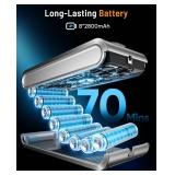 Cordless Vacuum Cleaner, 55KPA 70Min 650W Motor Powerful Vacuum Cleaners for Home, Self-Stand Cordless Stick Vacuum Rechargeable Anti-Tangle/LED Screen/1.8L Cup for Home Pet Hair/Carpet/Hardwood Floor