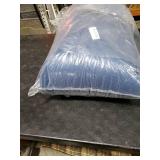 Luxudecor Navy Blue Comforter Set Queen Size, 7 Pieces Bed in a Bag Navy Blue Floral Comforter and Sheet Set, Soft Microfiber Complete Bedding Sets for All Seasons