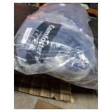 Luxudecor Navy Blue Comforter Set Queen Size, 7 Pieces Bed in a Bag Navy Blue Floral Comforter and Sheet Set, Soft Microfiber Complete Bedding Sets for All Seasons