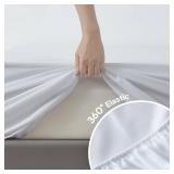 Maple&Stone Twin Fitted Sheet Only - Bulk Pack of 6 Bottom Sheets - Premium Soft & Breathable, Brushed Microfiber Fabric for Twin Size White