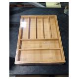 Bamboo Drawer Organizer, 2 Pack - Expandable Silverware Organizer & Utensil Drawer Organizer, Cutlery Tray with Dividers, 7-9 Slots- Premium Kitchen Organizer for Utensils & Flatware (Natural)