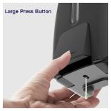 BEZADI 800ml Manual Soap Dispenser Wall Mount with Lock for Bathroom Kitchen Liquid Sanitizer ABS Balck 9088