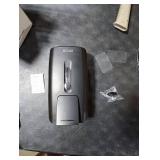 BEZADI 800ml Manual Soap Dispenser Wall Mount with Lock for Bathroom Kitchen Liquid Sanitizer ABS Balck 9088