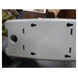 BEZADI 800ml Manual Soap Dispenser Wall Mount with Lock for Bathroom Kitchen Liquid Sanitizer ABS Balck 9088