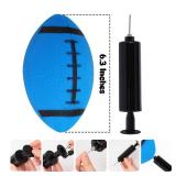 Shindel 6PCS Mini Inflatable Football, 6.3 inch Waterproof Footballs Toys for Kids Perfect Outdoor & Indoor Games, Summer Pool Beach Toy, Birthday & Football Lovers Party Favors