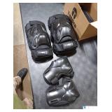 Tanden Skating Protective Gear Adult Knee and Elbow Pads Wrist Guards for Roller Skating Skateboarding, Skate Pads Adult Knee Pads for Men Women Black