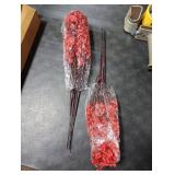 Hananona 10 Pcs Babys Breath Artificial Flowers Real Touch Fake Red Flowers Silk Plants for Christmas Home Decor Indoor Floral Arrangement Table Centerpieces Halloween Decor (Red, 10)