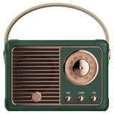 Baolira Retro Bluetooth Speaker, Portable Wireless Speaker with Crystal Clear Stereo Sound, Retro Decor for Bedroom Office Kitchen, Birthday Gifts Ideas for Women Men Teens (Green)