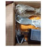 Minetom Fairy Lights Plug in, 33Ft 100 LEDs Waterproof Silver Wire Firefly Lights, Adaptor Included, Starry String Lights for Wedding Indoor Outdoor Christmas Patio Garden Decoration, Warm White