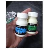ARTME Glow in The Dark Paint Set of Green and Blue Colors (60ml/2oz each) Acrylic Paint Perfect for Art Painting, DIY Projects, Halloween Decorations