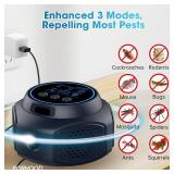 Ultrasonic Mouse Repellent Plug in, Indoor Pest Rodent Control for Mouse Mice Rat Squirrel, Electronic Repelling Device Mouse Traps for House Kitchen Garage 2 Pack