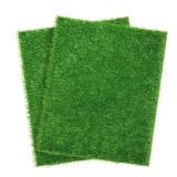 Artificial Dog Grass Pee Pad 18.75x15 2 Pack, Washable Indoor Potty Training Replacement Turf for Puppy, Reusable Realistic Grass Mat for Dogs