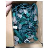 Brightown C7 LED Warm White Christmas Lights Outdoor, 100FT String with 100 Plastic Bulbs, Traditional Hanging Holiday Lights for Christmas Tree, Patio, Fence, Roofline Xmas Decorations