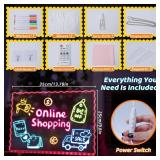 Ammonite Lumiboard LED Drawing Board, Transparent Acrylic Tablet with Remote, USB Powered Dimmable Art Kit, Multiple Color Options, for Creative Fun and Modern Home Decor, Gift for Young Artists