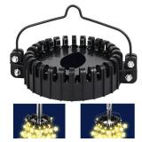 Christmas Tree Flag Pole Mega Topper Light Hook, 2-in-1 Flagpole Lights Hook Christmas Tree Light Kit for Hanging Strings & Xmas Patio Yard Party Decoration with Rope Hook