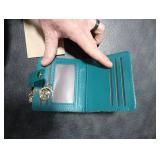 Jogjam Black Cat Floral Rfid Women Wallet, Small Slim Thin Credit Card Wallet, PU Leather Bifold Cash Zipper Coin Pocket ID Window for Female Ladies Teen Girls Girly