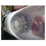 Cordless Blender - Dual 1500mah Battery & 12 Blades | 3-Speed 450ml Portable Blender| For Smoothies, Juicing, Ice Crushing, Travel, Gym (white)