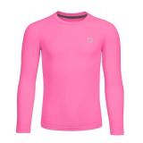 G Gradual Youth Boys Compression Thermal Shirt Long Sleeve Fleece Undershirt for Boy Football Baseball Soccer Base Layer(Hot Pink,L)