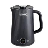 Arofeer 1.7L(57oz) Large Electric Kettle Temperature Control, 7+Cups Electric Tea Kettle for Coffee&Tea, 2 quarts Big Hot Water Kettle Electric with,1200W,Keep Warm-Black