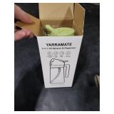 YARRAMATE 16oz/470ml Light Blocking Oil Sprayer for Cooking with Stickers, Food-Grade 2 in 1 Olive Oil Dispenser Bottle for Kitchen, Premium Dark Green Glass Oil Bottle for Air Fryer, BBQ (Green)