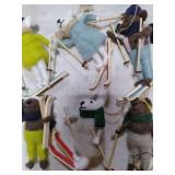 Fanfanwin 6 Pcs Christmas Tree Bear Ornaments 5.91 Skiing Bear Felt Hanging Animal Ornaments Winter Holiday Christmas Tree Gift Home Decoration