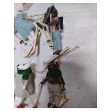 Fanfanwin 6 Pcs Christmas Tree Bear Ornaments 5.91 Skiing Bear Felt Hanging Animal Ornaments Winter Holiday Christmas Tree Gift Home Decoration