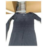 Popilush Jumpsuits for Women Long Sleeve Black Workout Jumpsuit Built-in Bra Ribbed U Neck Tummy Control Full Bodycon Fall Outfits XXL