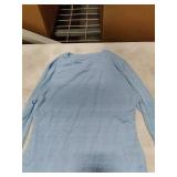 Avidlove Body Suits For Women Long Sleeve Bodysuit Bell Sleeve Tops Going Out Thong Leotard Sexy (Light Blue XL)