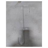 ZYSUN 12 Clear Wreath-Hanger Non Scratch Over The Door Hooks,2 Pack Easter Halloween Christmas Decoration Welcome Sign for Front Doors Decor Inside Outside,Slim Hangers Organizer for Home