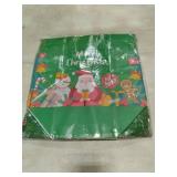 PARSUP BULK Christmas Gift Bags, Non-Woven Christmas Bags with Handles, Treat Tote for Gifts Wrapping Shopping, Xmas Party Supplies