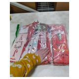 Cholemy BULK Christmas Wine Bottle Gift Bags Bulk Christmas Wine Champagne Bags with Handles for Bottles Gift Wrapping Holiday Party Favors (Classic)