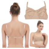 iMucci Clear Strap Bra Professional Dance Bras NO Sponge Invisible Ballet Top