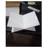 Honygebia White Acrylic Book Stands - Cross Frame Acrylic Book Holder, Open Bookstand for Display and Reading, Suitable for Art, Bible, Cookbook, Easel, Magazine, Textbooks 12.5 x 9.5 x 5.5