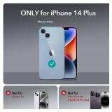 ESR for iPhone 14 Plus Case, Compatible with MagSafe, Built-in Stash Stand Clear Phone Case for iPhone 14 Plus, Military-Grade Protection, Magnetic Phone Case, Classic Series,Clear